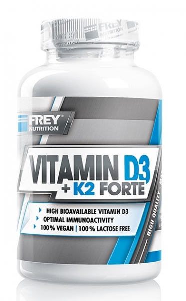 Vitamin D3 + K2 90stk - Frey