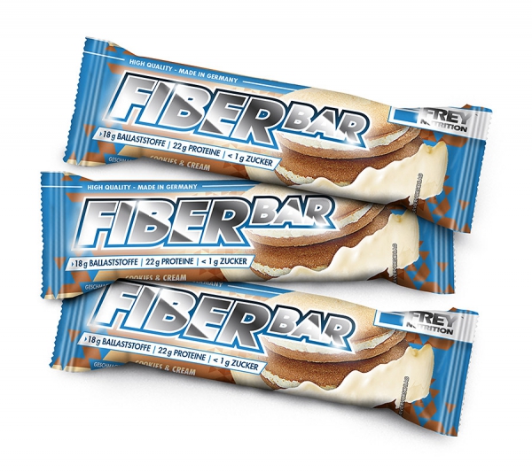 FIBER Bar Low Carb Proteinriegel 1stk à 60gr - Frey Nutrition FIBER Bar Low Carb Proteinriegel 1stk à 60gr - Frey Nutrition
