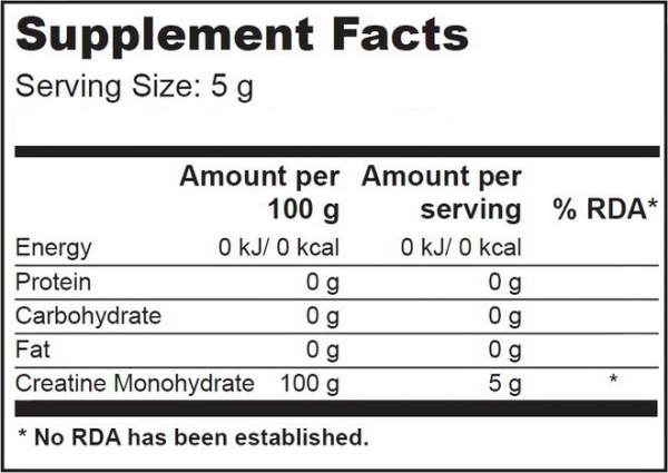 Creatine Monohydrate 1kg Pulver - BioTech USA